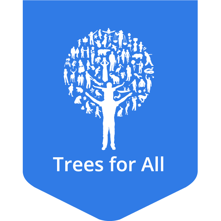Label logo Trees for All (RGB beeldscherm)
