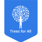Label logo Trees for All (RGB beeldscherm)