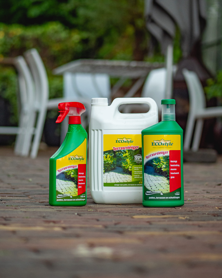 Snelle en effectieve werking, voor een schoon en mooi terras